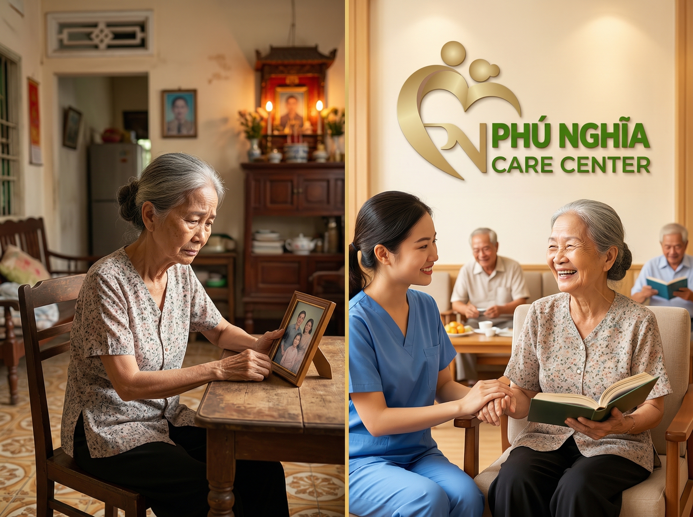 Chăm sóc người già tại nhà hay tại trung tâm: Lựa chọn nào tốt hơn cho gia đình?