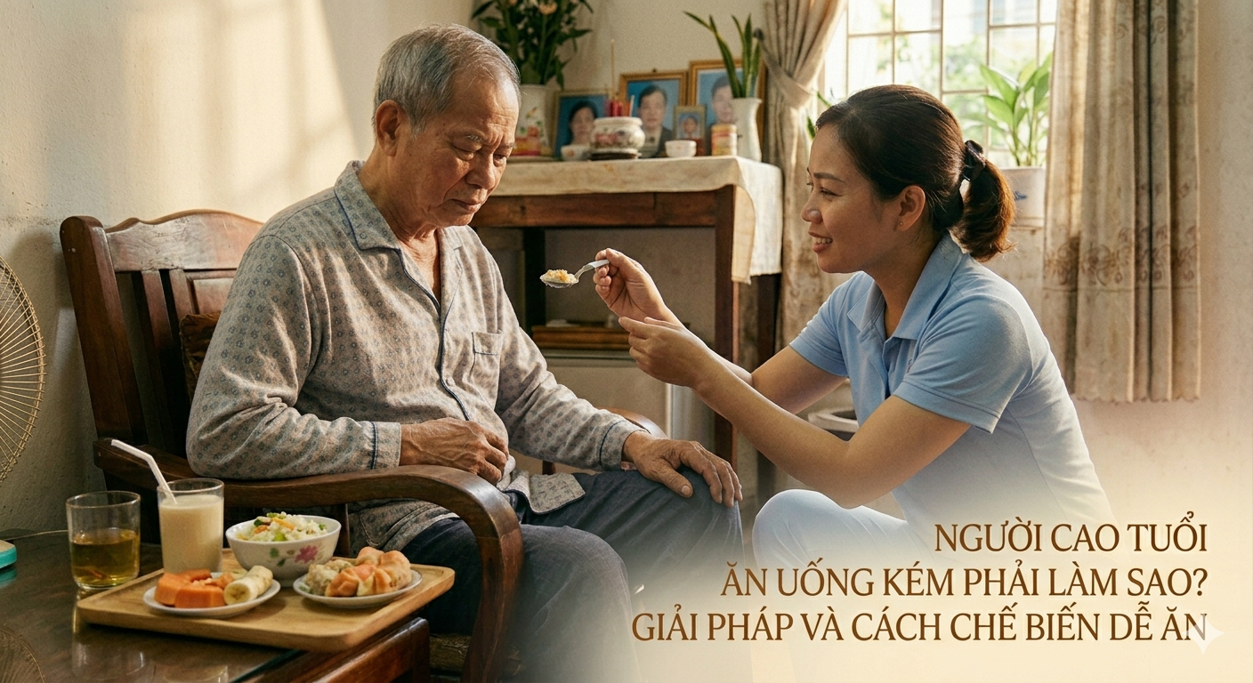 Người cao tuổi ăn uống kém phải làm sao?